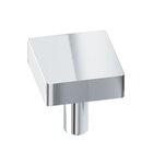 1 1/2" Square Knob/Shank In Polished Chrome