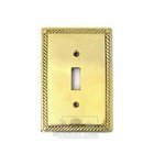 Arlington Single Toggle Switchplate in Polished Brass