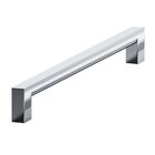 6" Centers Rectangular Pull in Polished Chrome