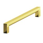 6" Centers Rectangular Pull in French Gold