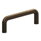 4" Centers Wire Pull in Unlacquered Oil Rubbed Bronze