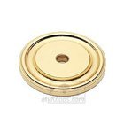 1 1/4" Round Backplate in Polished Brass