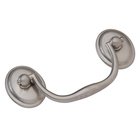 3" Centers Bail Pull and Rosettes in Burnished Nickel