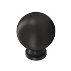 1 1/4" Cabinet Knob Hand Finished in Frost Black