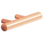 1 1/2" Centers Shank Pull in Satin Copper