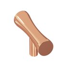 2" Long Knob in Polished Copper
