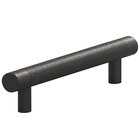 4" Centers Single Knurl Pull in Distressed Black