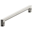 10" Centers Cabinet Pull Hand Finished in Satin Nickel