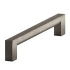 4" Centers Cabinet Pull Hand Finished in Matte Pewter