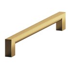 5" Centers Cabinet Pull Hand Finished in Unlacquered Satin Brass