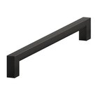 6" Centers Cabinet Pull Hand Finished in Frost Black