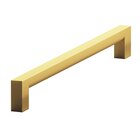 6" Centers Rectangular Pull in Frost Brass