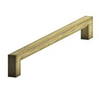 6" Centers Rectangular Pull in Distressed Antique Brass