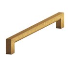6" Centers Rectangular Pull in Weathered Brass