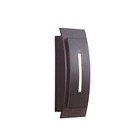 LED Contemporary Curved Door Bell in Aged Iron