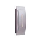 LED Contemporary Curved Door Bell in Brushed Nickel