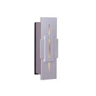 LED Stacked Rectangles Door Bell in Brushed Nickel
