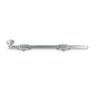 Solid Brass 12" Heavy Duty Surface Bolt in Brushed Chrome