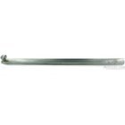 Solid Brass 12" Heavy Duty Surface Bolt with Concealed Screws in Brushed Chrome
