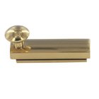 Solid Brass 2" Heavy Duty Surface Bolt with Concealed Screws in PVD Brass