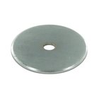Solid Brass 1 1/4" Diameter Knob Backplate in Brushed Chrome