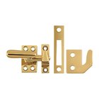 Solid Brass Small Casement Fastener Window Lock in PVD Brass