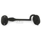 Solid Brass 4" British Style Cabin Hook in Paint Black