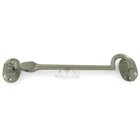 Solid Brass 6" British Style Cabin Hook in Brushed Nickel