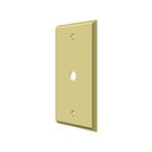 Solid Brass Cable Cover Switchplate in Polished Brass