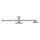 Solid Brass 10" Casement Stay Adjuster in Brushed Nickel