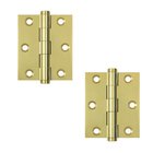 3"x 2 1/2" Screen Door Hinge (SOLD AS A PAIR) in Polished Brass