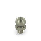 Solid Brass Ball Tip Door Hinge Finial (Sold Individually) in Brushed Nickel