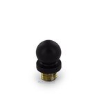 Solid Brass Ball Tip Door Hinge Finial (Sold Individually) in Paint Black