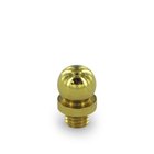 Solid Brass Ball Tip Door Hinge Finial (Sold Individually) in Polished Brass