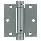 3 1/2" x 3 1/2" Standard Square Spring Door Hinge (Sold Individually) in Brushed Chrome