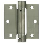 3 1/2" x 3 1/2" Standard Square Spring Door Hinge (Sold Individually) in Brushed Stainless Steel