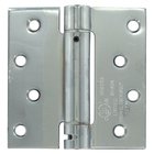 4" x 4" Standard Square Spring Door Hinge (Sold Individually) in Polished Chrome