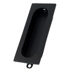 Solid Brass 3 1/8" x 15/16 Rectangle Flush Pull in Paint Black