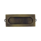 Solid Brass 3 1/8" x 15/16" Rectangle Flush Pull in Antique Brass