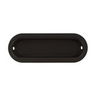Solid Brass 3 1/2" x 1 1/4" Oblong Flush Pull in Oil Rubbed Bronze