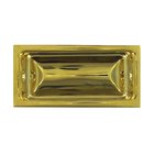 Solid Brass Large 3 5/8" x 1 3/4" Flush Pull in PVD Brass