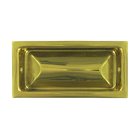 Solid Brass Large 3 5/8" x 1 3/4" Flush Pull in Polished Brass