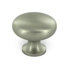 Solid Brass 1 1/4" Diameter Solid Round Knob in Brushed Nickel