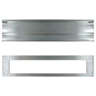 Solid Brass Heavy Duty Mail Slot in Brushed Chrome