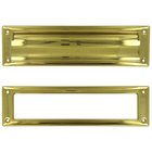 Solid Brass Mail Slot in Polished Brass