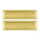Mail Slot 13 1/8" with Interior Flap in PVD Brass