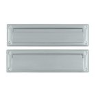 Mail Slot 13 1/8" with Interior Flap in Brushed Chrome