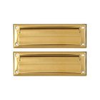Mail Slot 8 7/8" with Back Plate in PVD Brass