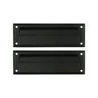 Mail Slot 8 7/8" with Back Plate in Paint Black