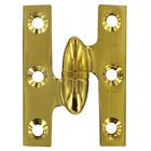 Solid Brass 2" x 1 1/2" Left Handed Olive Knuckle Hinge (Sold Individually) in PVD Brass
